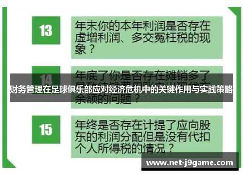 财务管理在足球俱乐部应对经济危机中的关键作用与实践策略